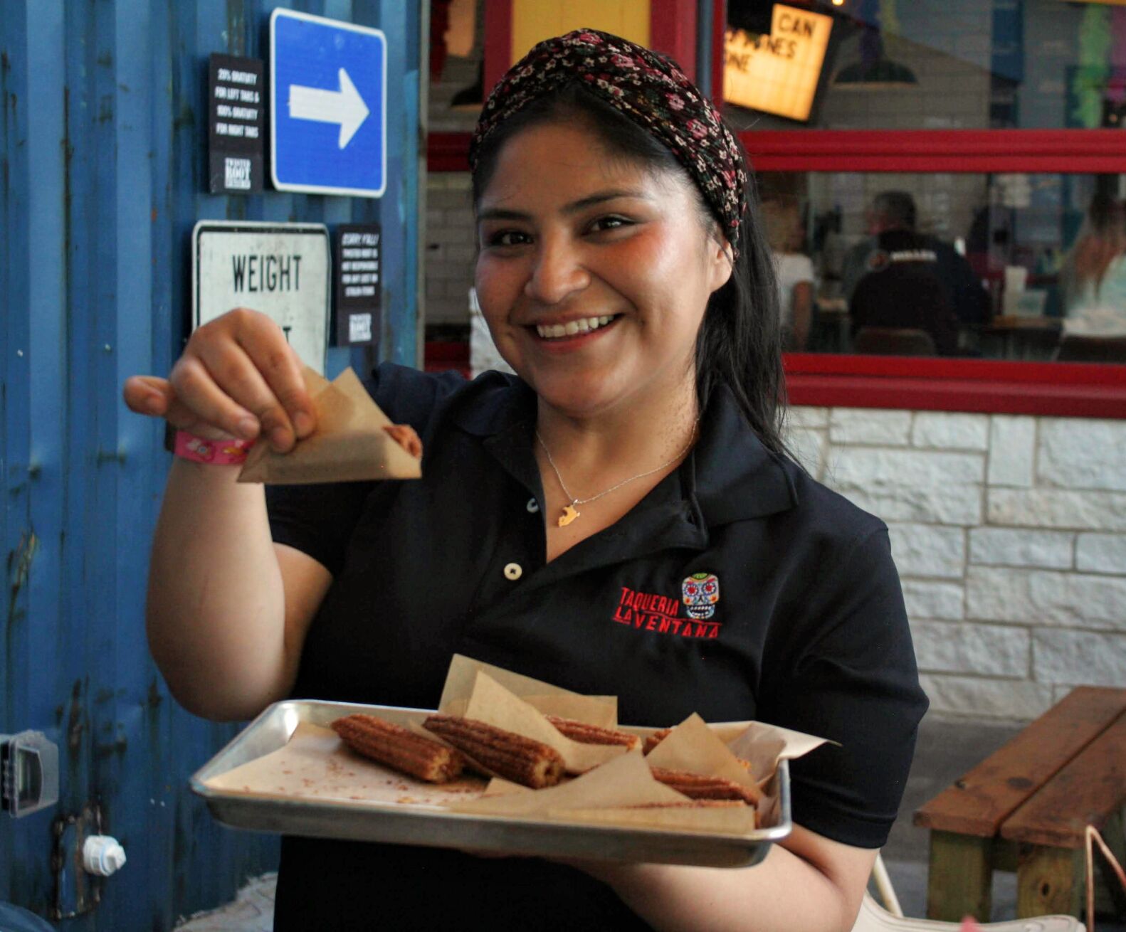 Taqueria La Ventana held its grand opening celebration with tasty food samples.JPG